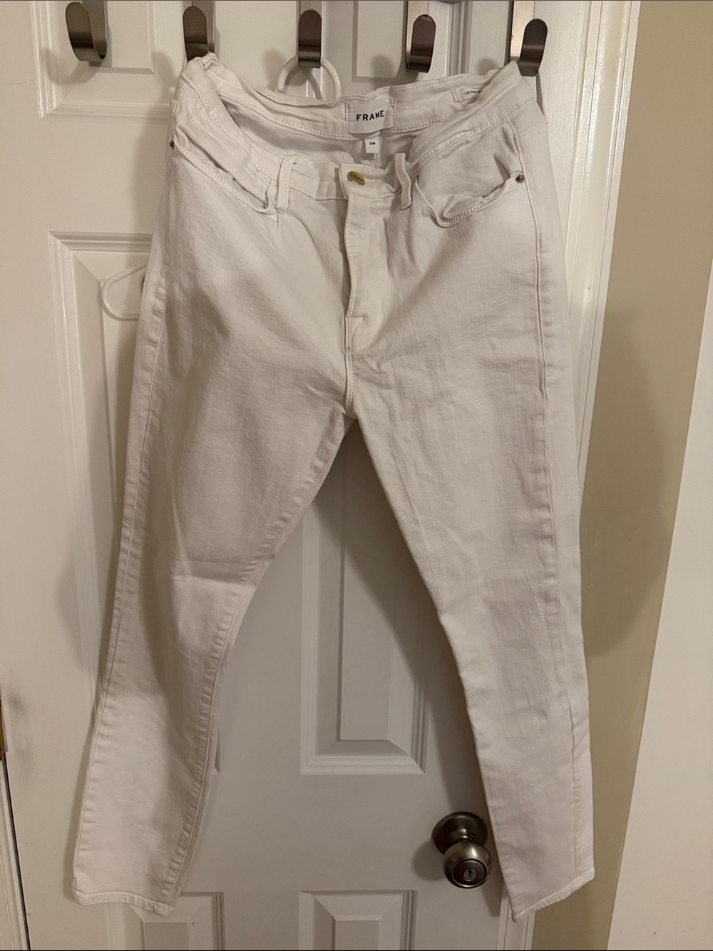 Frame Denim Women's Skinny Jeans in White